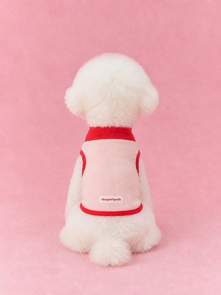Contrast Edge Cotton Base Vest for Dogs