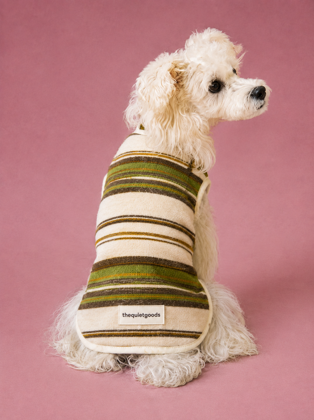 Soft Bunny Fur Stripe Vest for Dogs