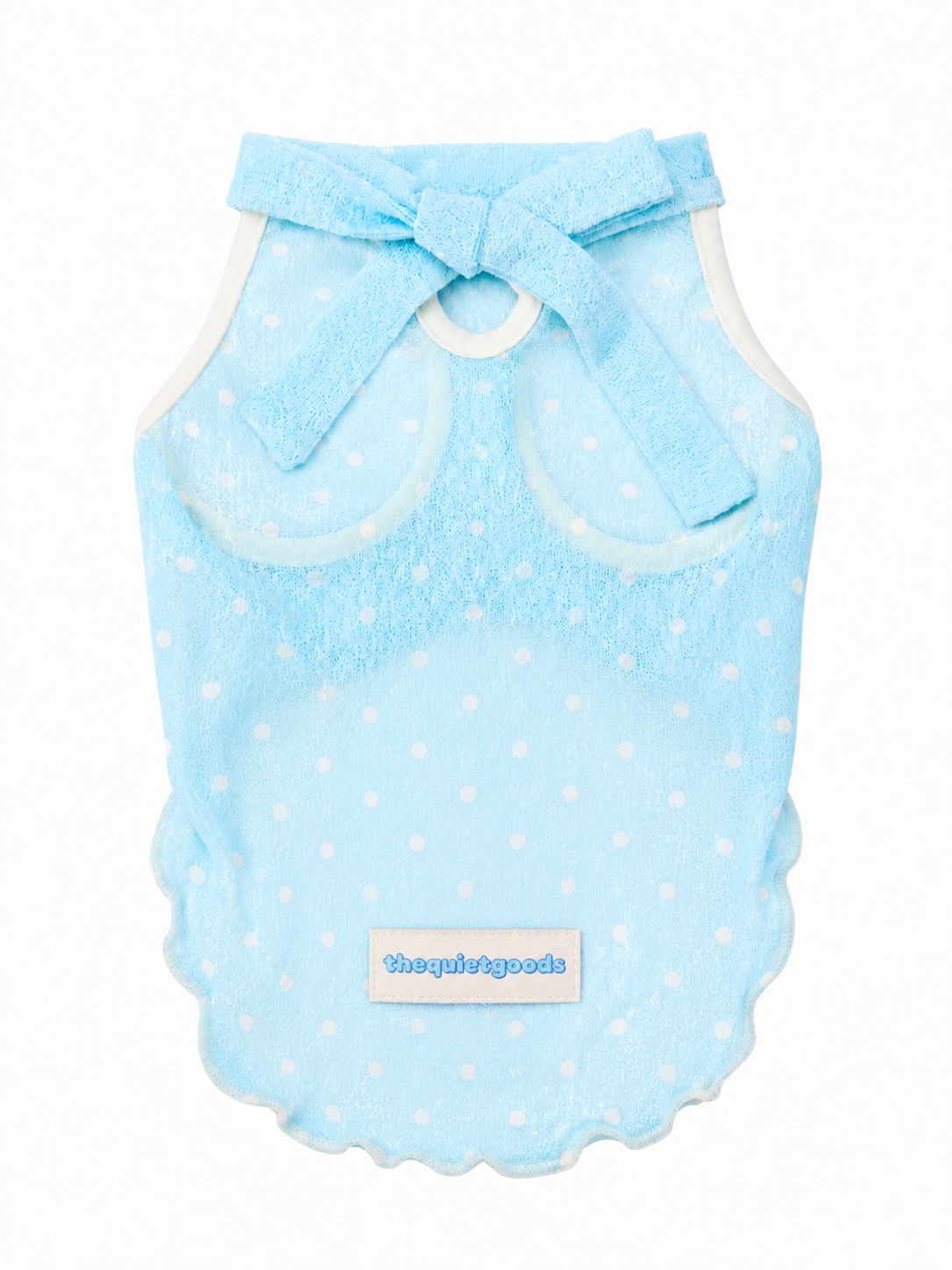 Tied Polka Dot Summer Vest for Small Dogs