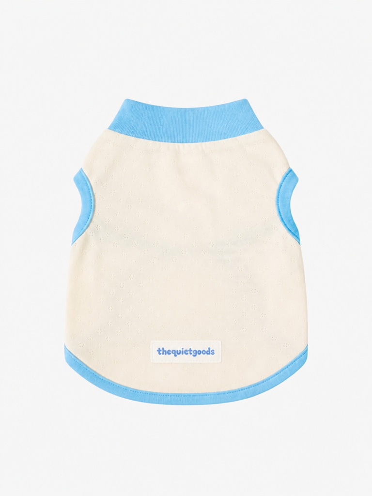 Contrast Edge Cotton Base Vest for Dogs