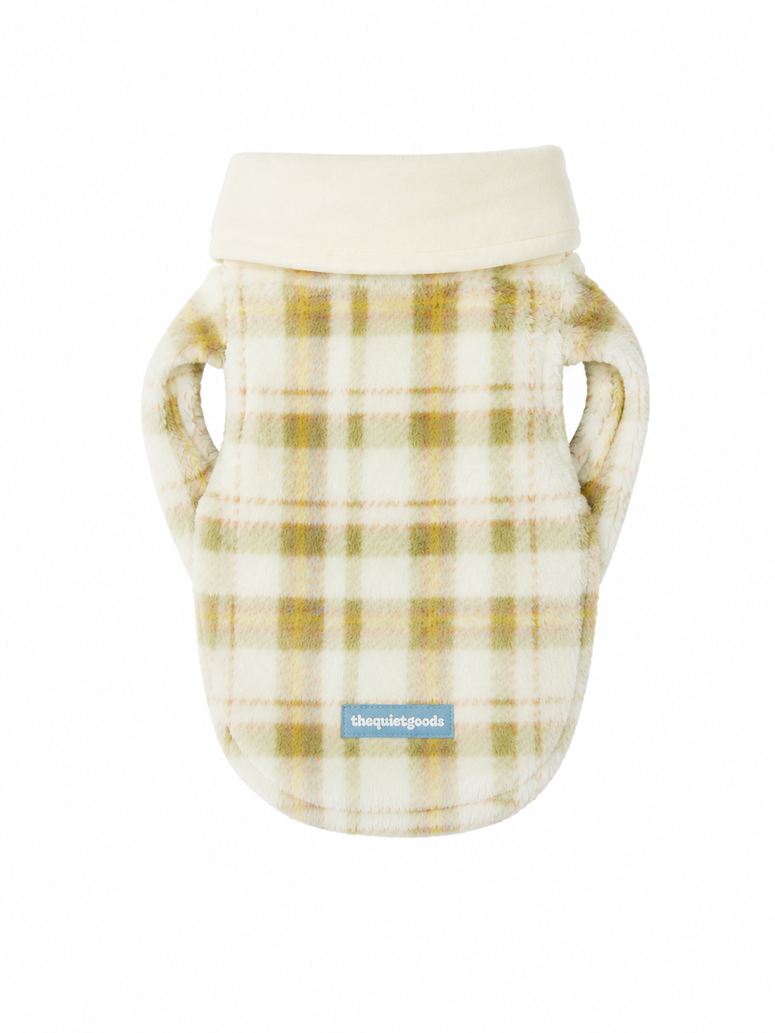 Plaid Plush Winter Cape for Dogs