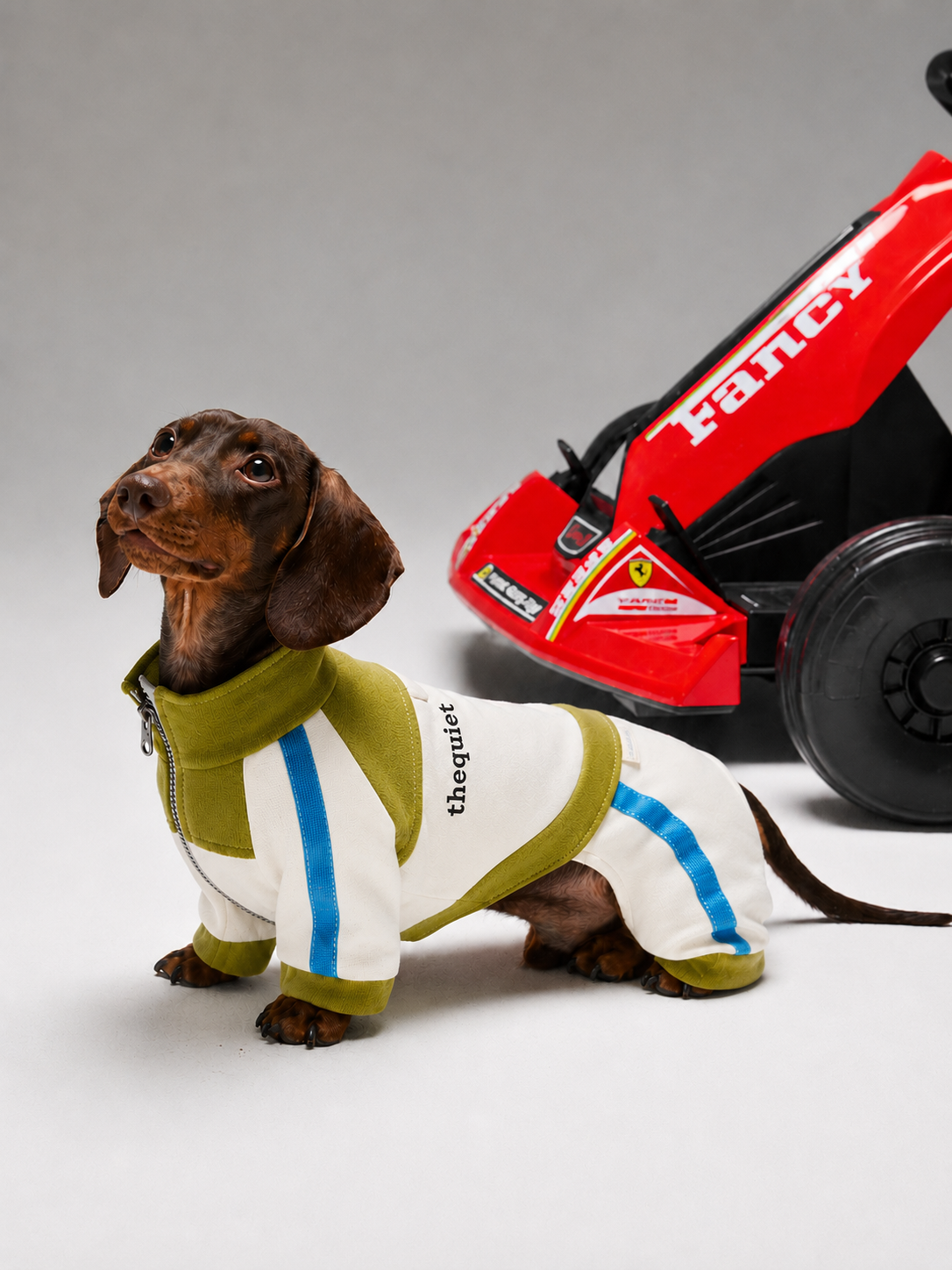 Sporty Moto Style Four-Leg Jumpsuit for Dogs