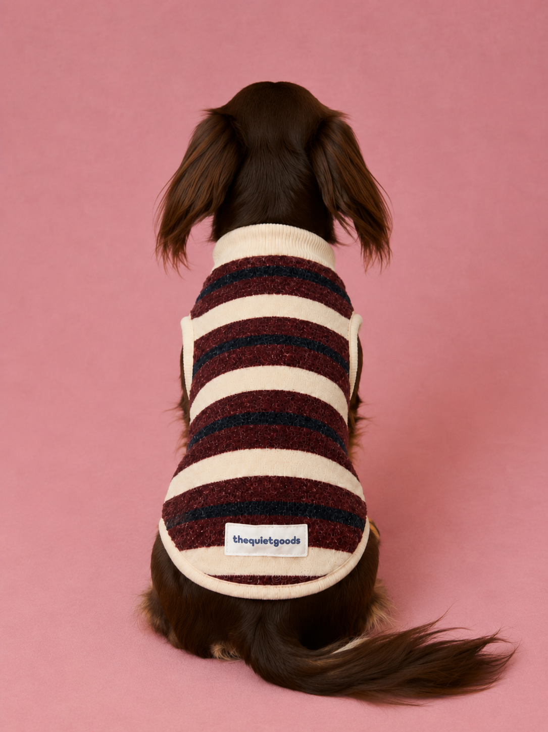 Soft Bunny Fur Stripe Vest for Dogs