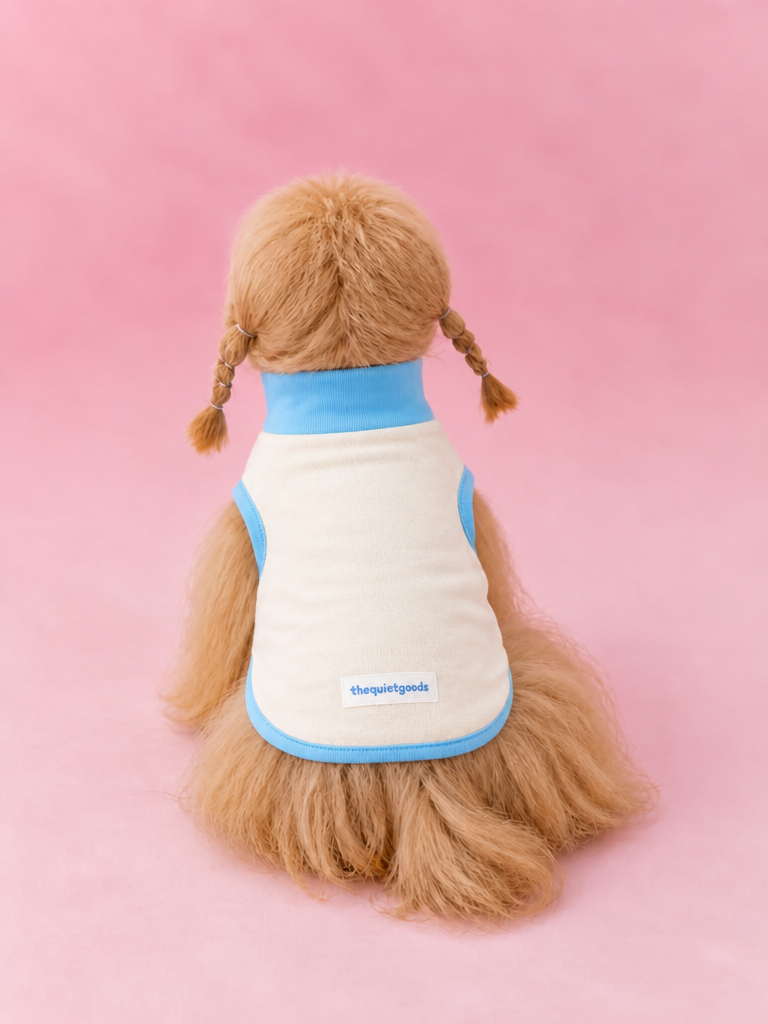 Contrast Edge Cotton Base Vest for Dogs